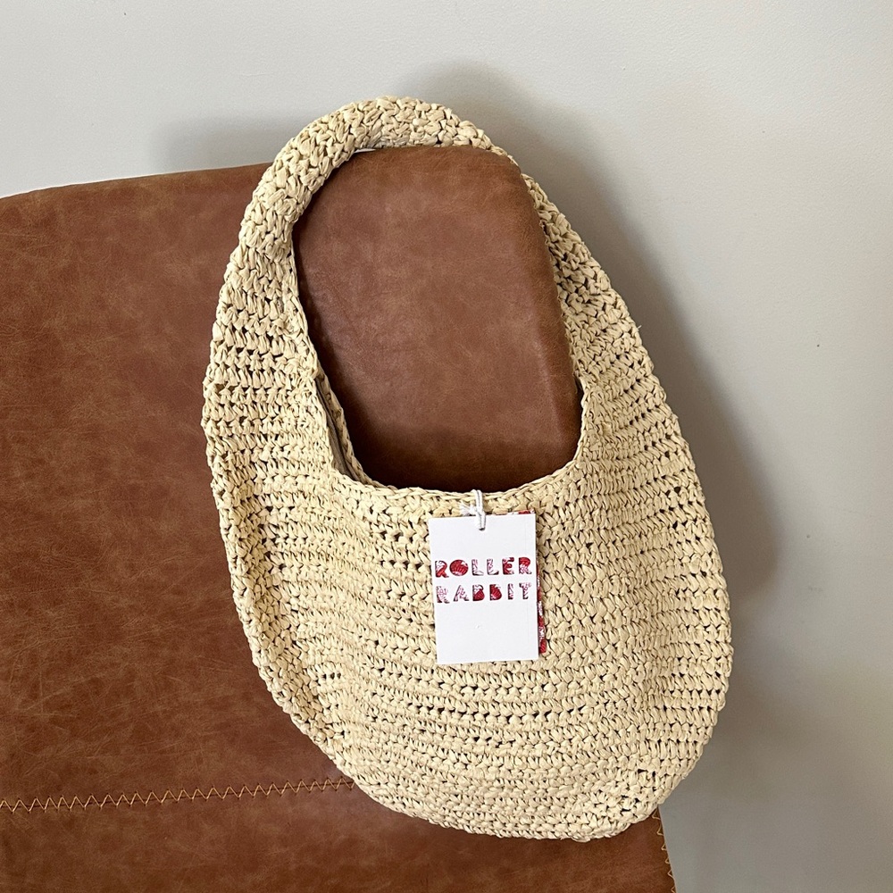 NWT Hat Attack Shelly Straw Bag - Picture 8 of 9